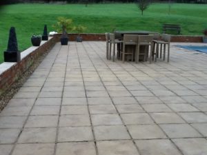 Sandstone Patio Brockhall After Cleaning