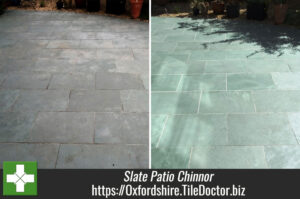 Cleaning and Sealing a Slate patio in Chinnor