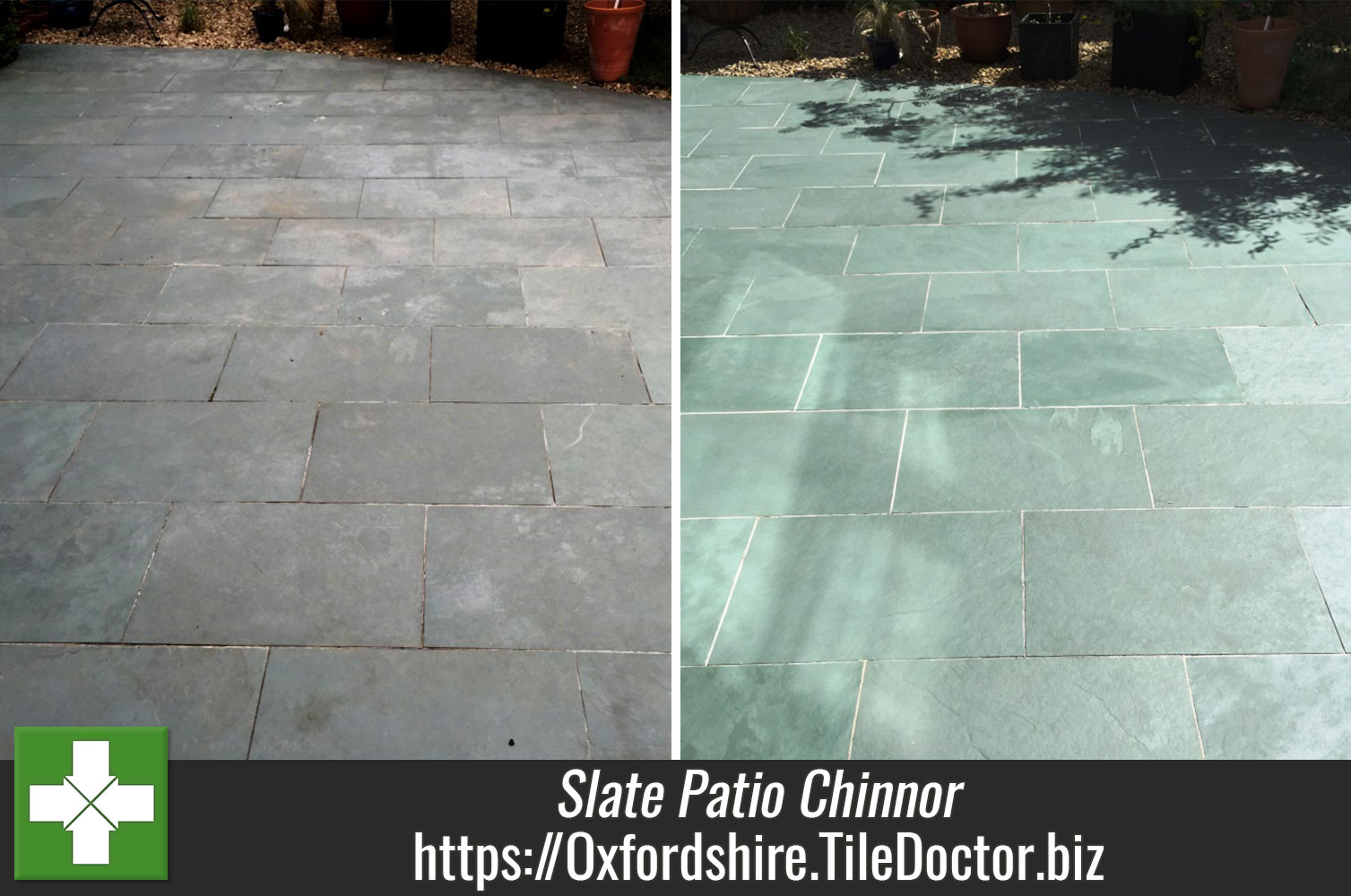 Cleaning and Sealing a Slate patio in Chinnor