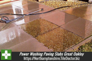 Power Washing Paving Slabs in Great Oakley