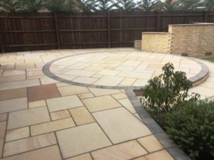 Sandstone Patio Bedford After Cleaning