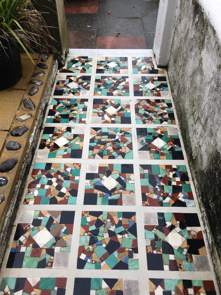 Mosaic Pathway After Cleaning in Eastbourne