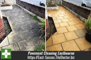 Unearthed Tiles Exchanged for Pavement Cleaning in Eastbourne