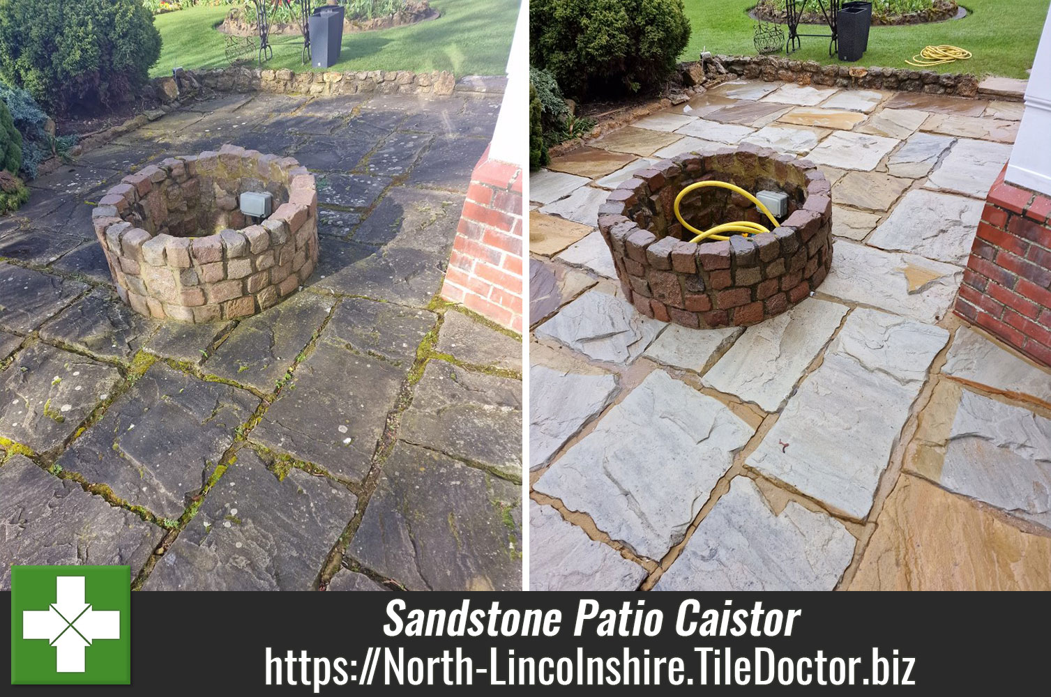 Sandstone Patio Restoration Caistor